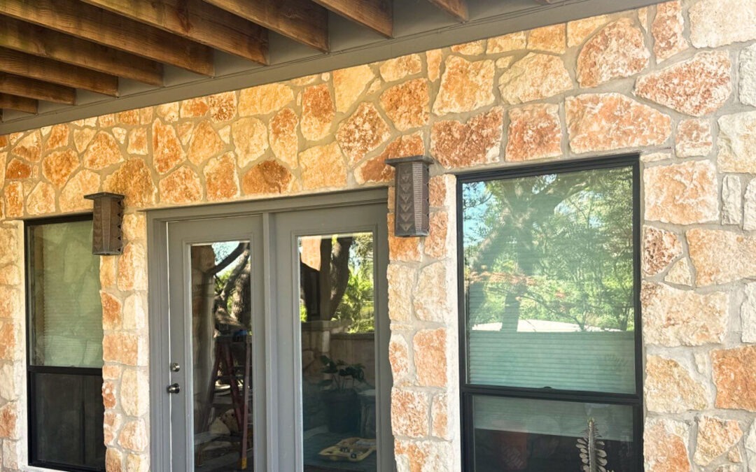 window and door replacement, stone siding