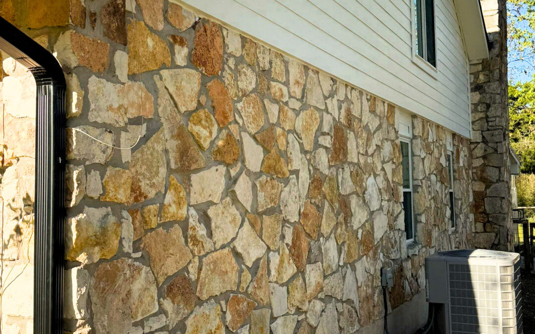 lap siding and stone siding