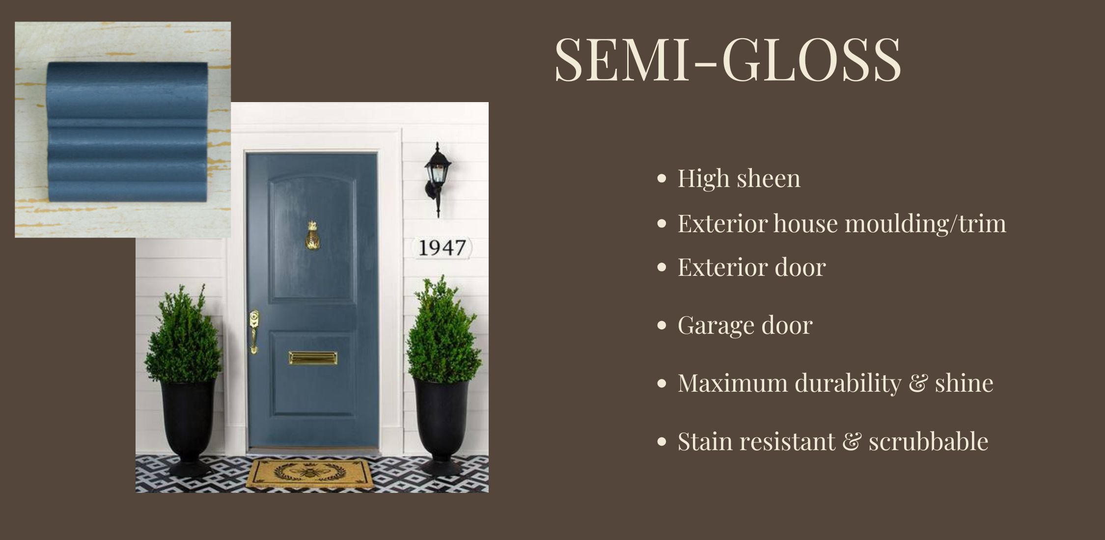 semi-gloss sheen exterior house painting