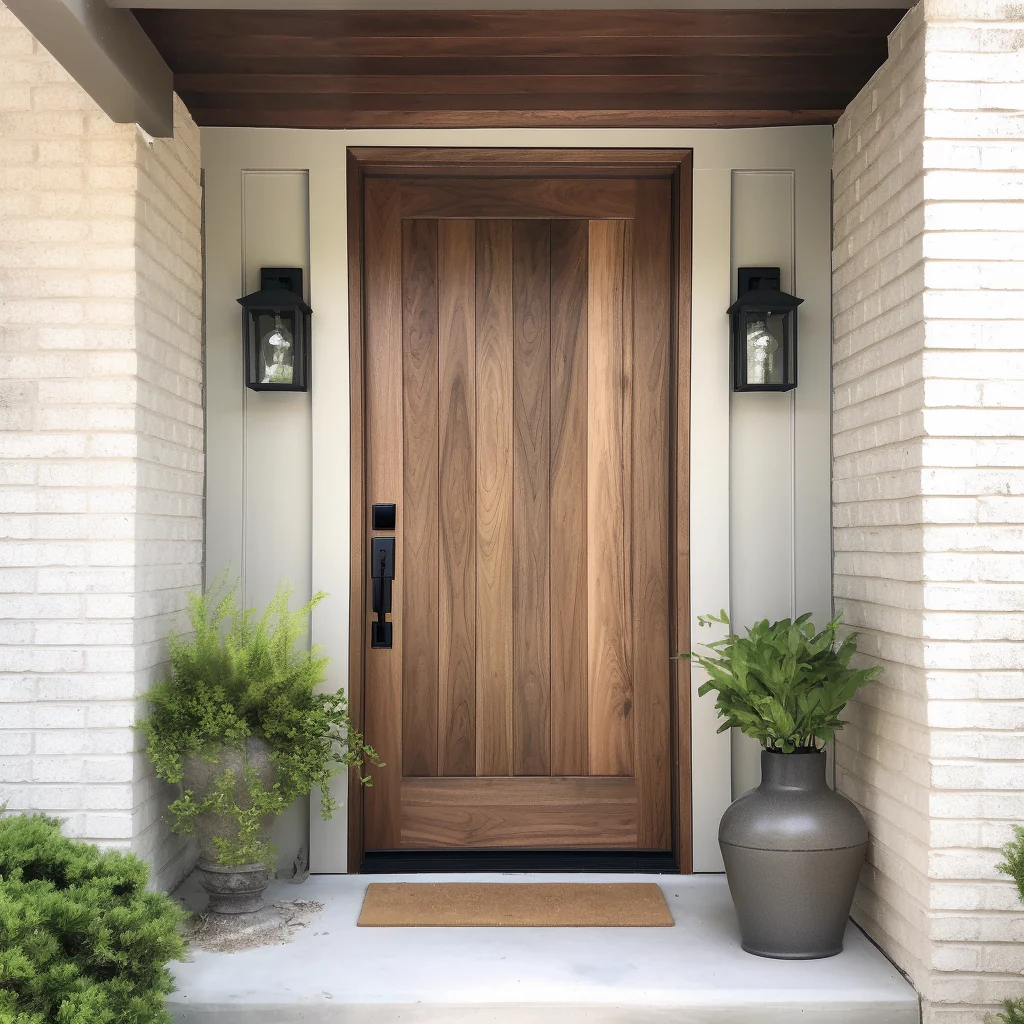 wood exterior door